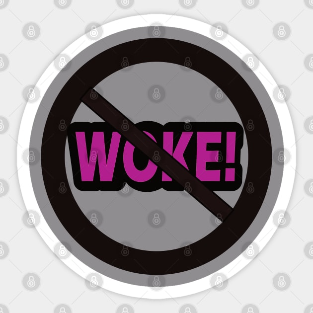 Go Woke Go Broke Sticker by Wild Heart Apparel